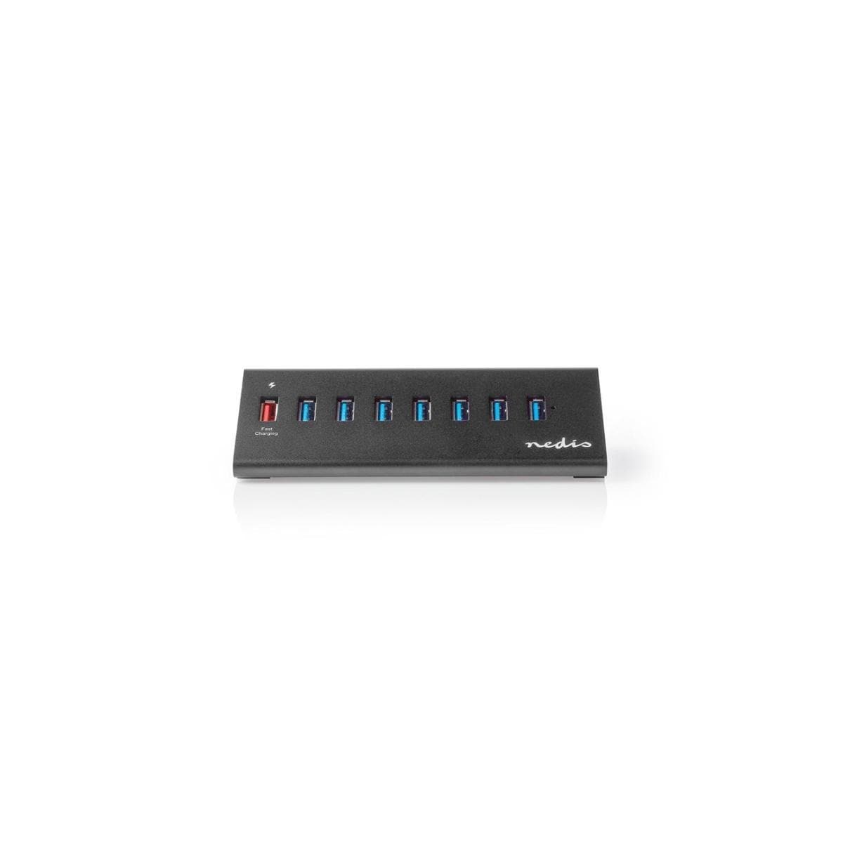 Nedis USB-hub | USB Micro-B Female | USB-A Hun | 8-Port port(s) | QC3.0 / USB 3.2 Gen 1 | Nettstrøm drevet / USB-Strøm | 5 Gbps | 8x USB