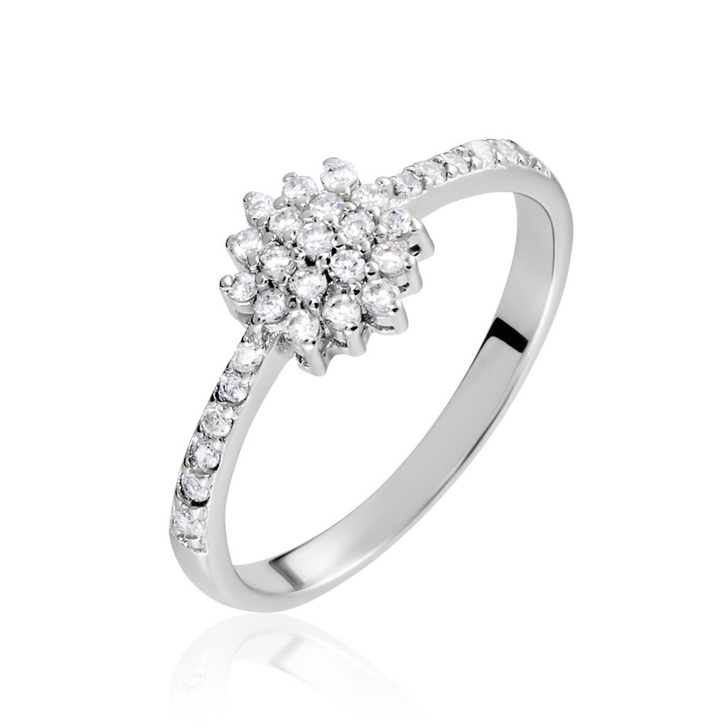 Bague Garoune Argent Blanc Oxyde De Zirconium