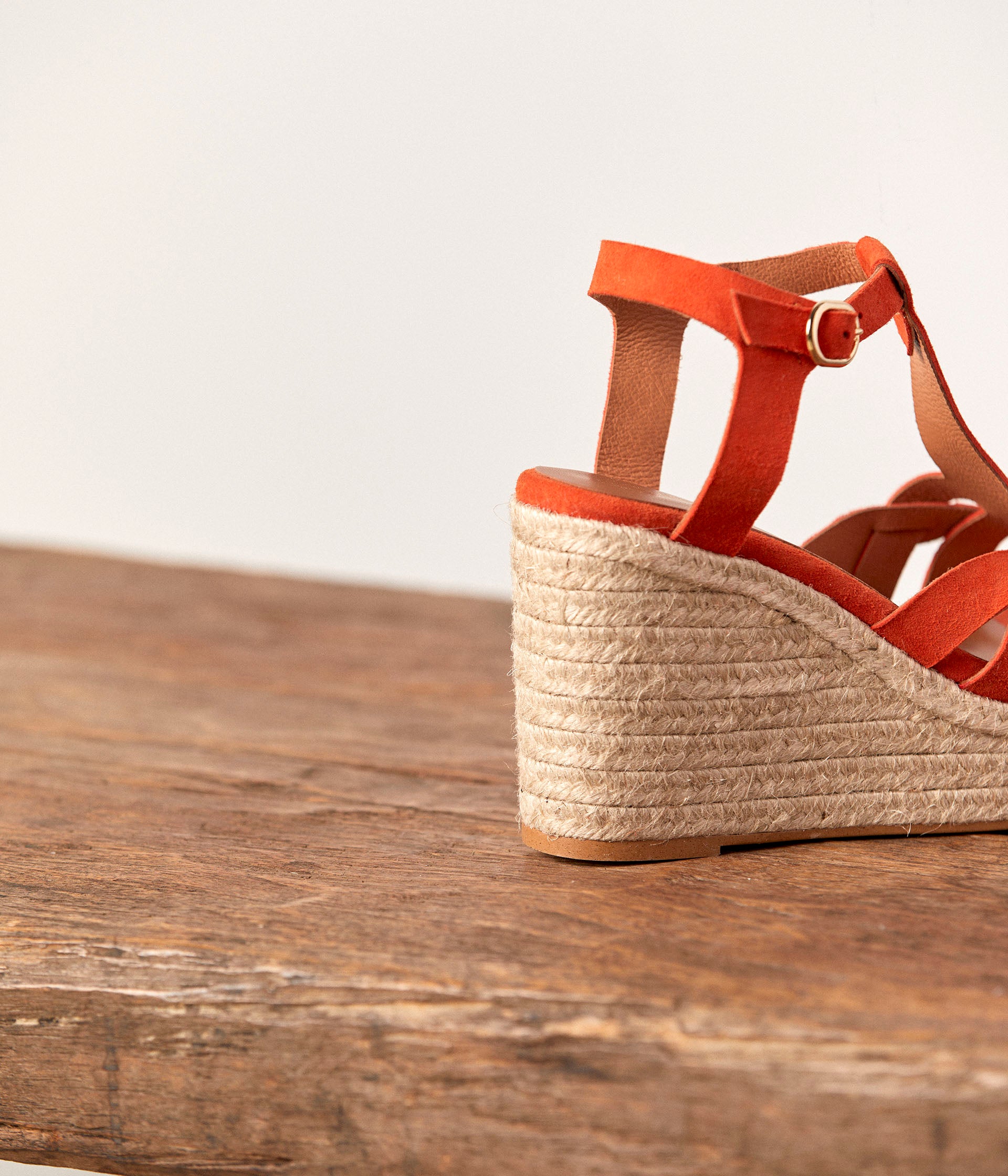 Sandales orange Kelia