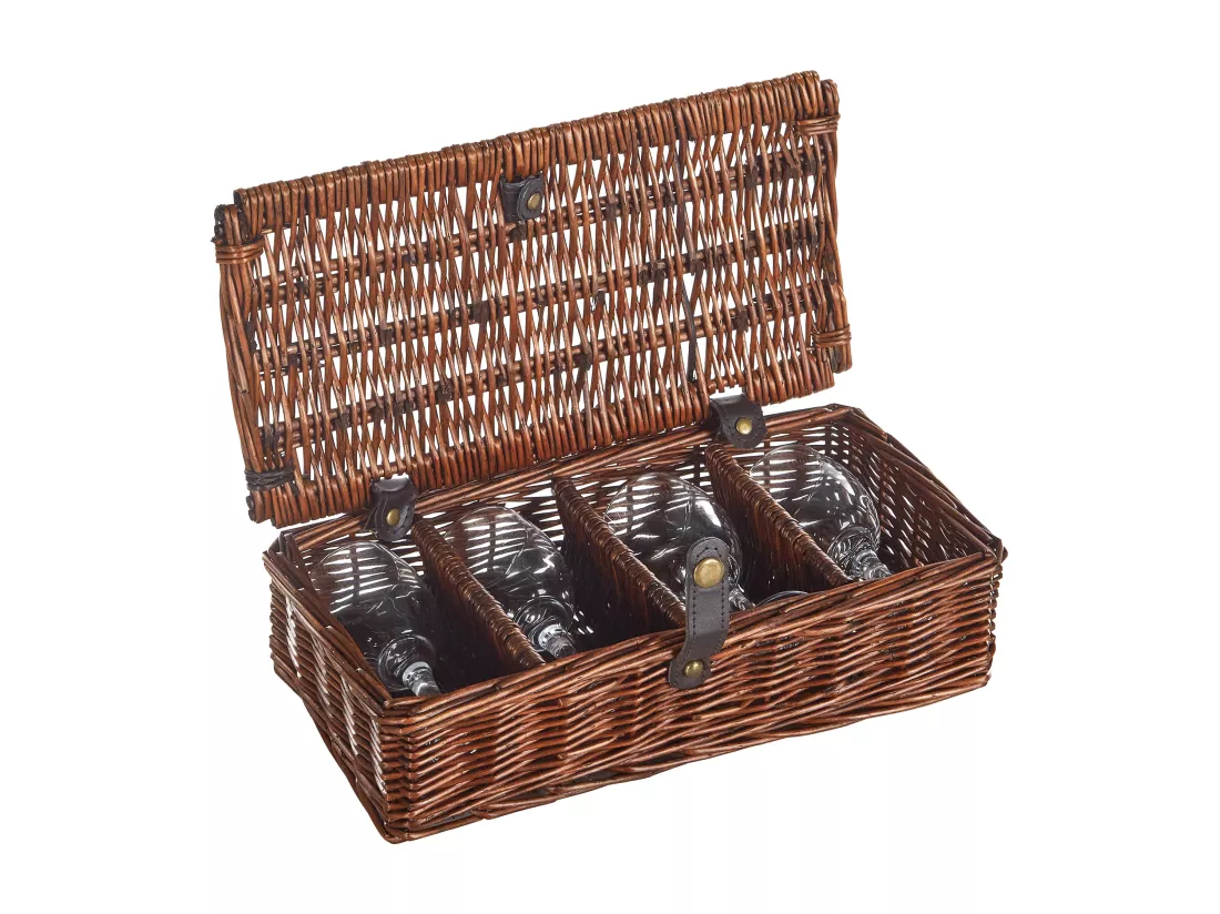 Panier de pique-nique PRUNEAU Osier Marron