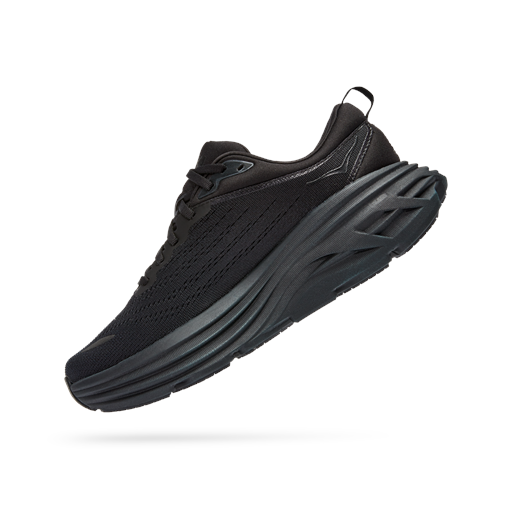 Hoka Bondi 8 Sneakers, Black/Black, 39 1/3