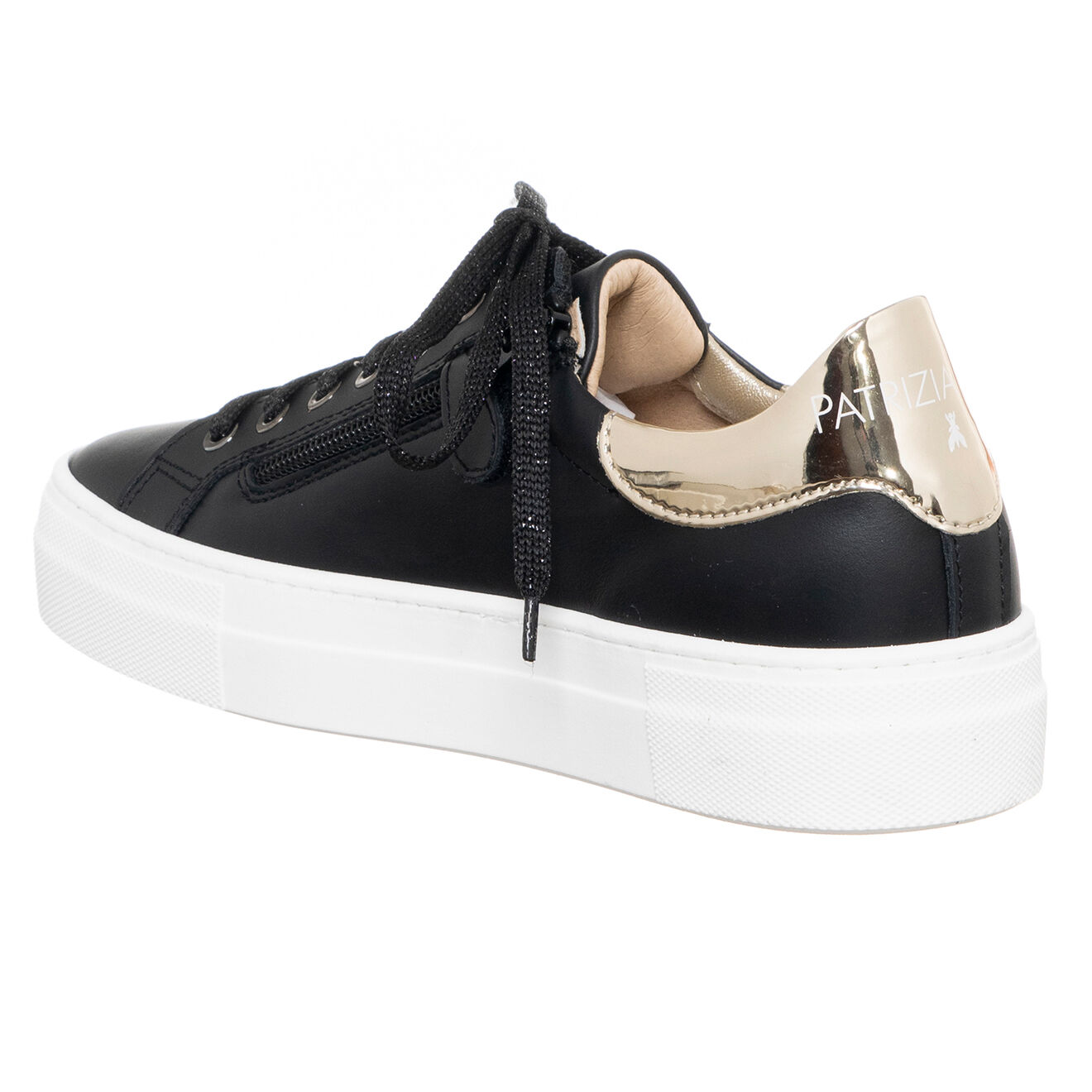 Patrizia Pepe Baskets en Cuir Serafina noires