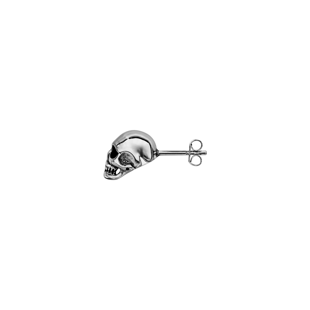 Boucles d'oreilles Tête de Mort - Acier