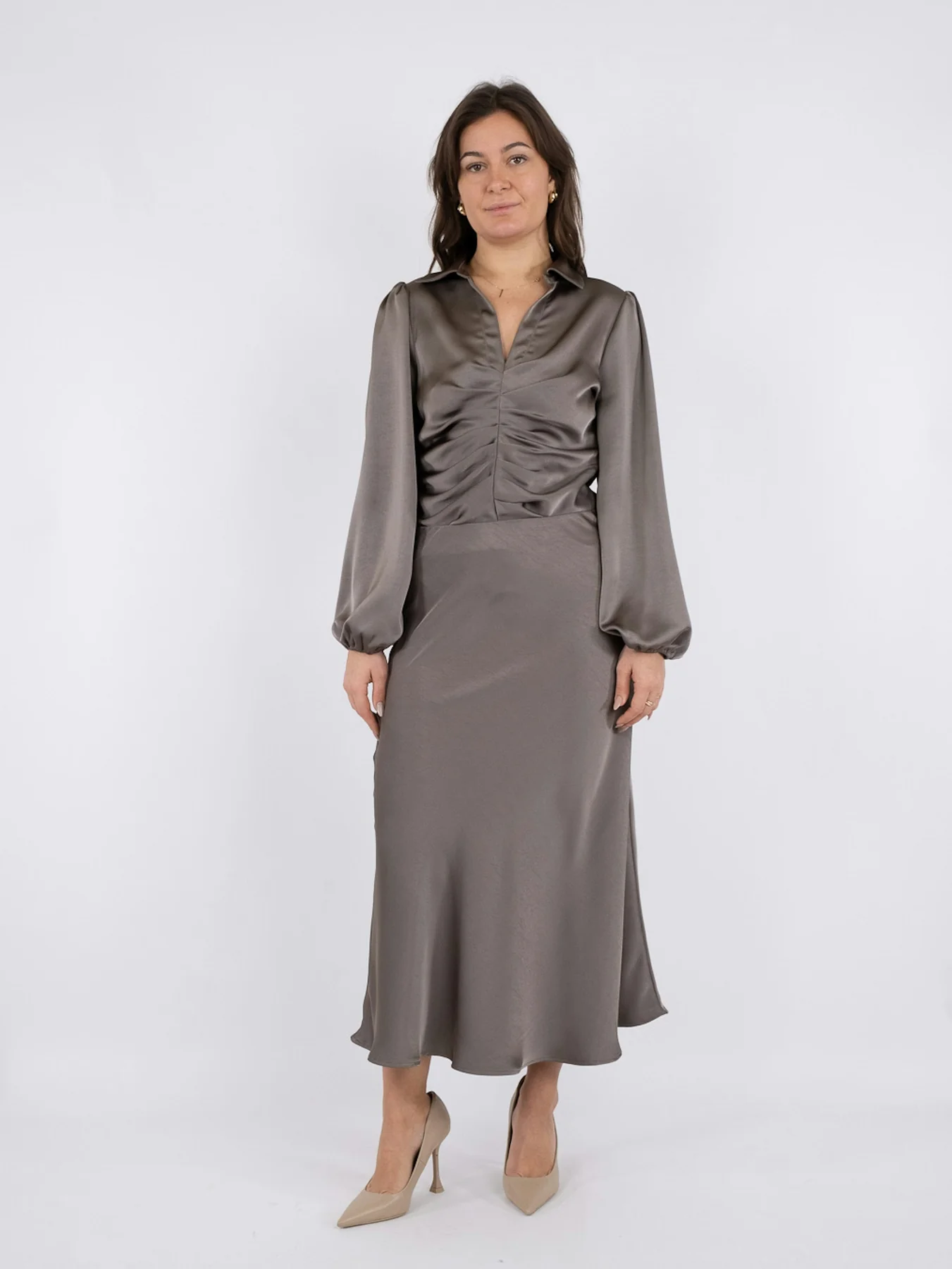Neo Noir Bovary Skirt warm grey