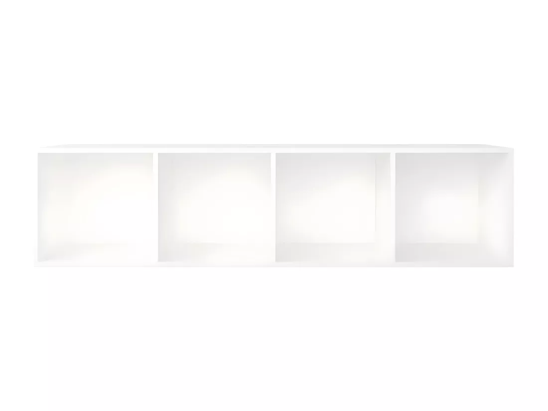 Bibliothèque/Meuble TV Blanc 36x30x143 cm Bois d'ingénierie