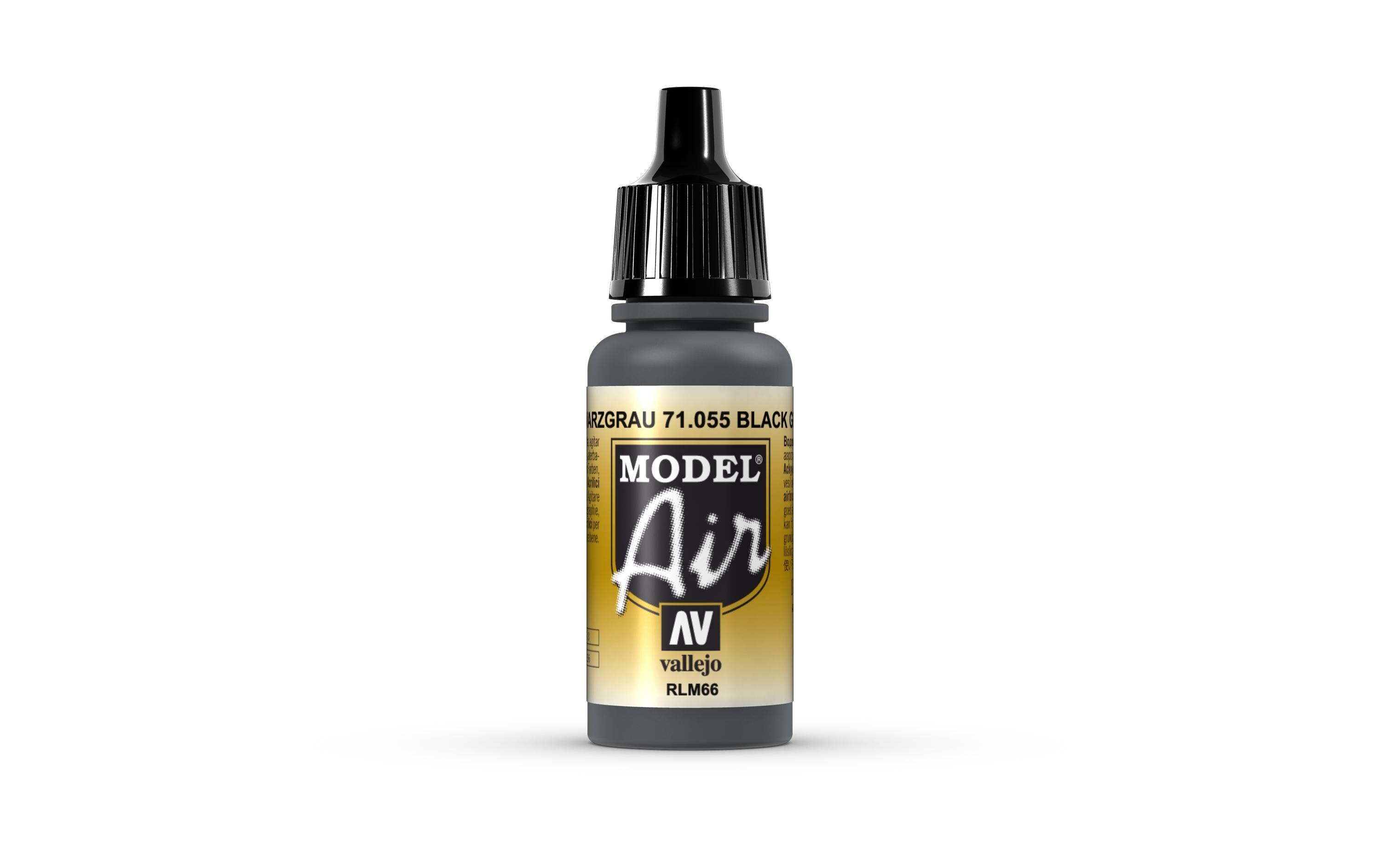Airbrushfarbe Schwarz-Grau RLM66 17 mlAcryl Model Air Color für Airbrush