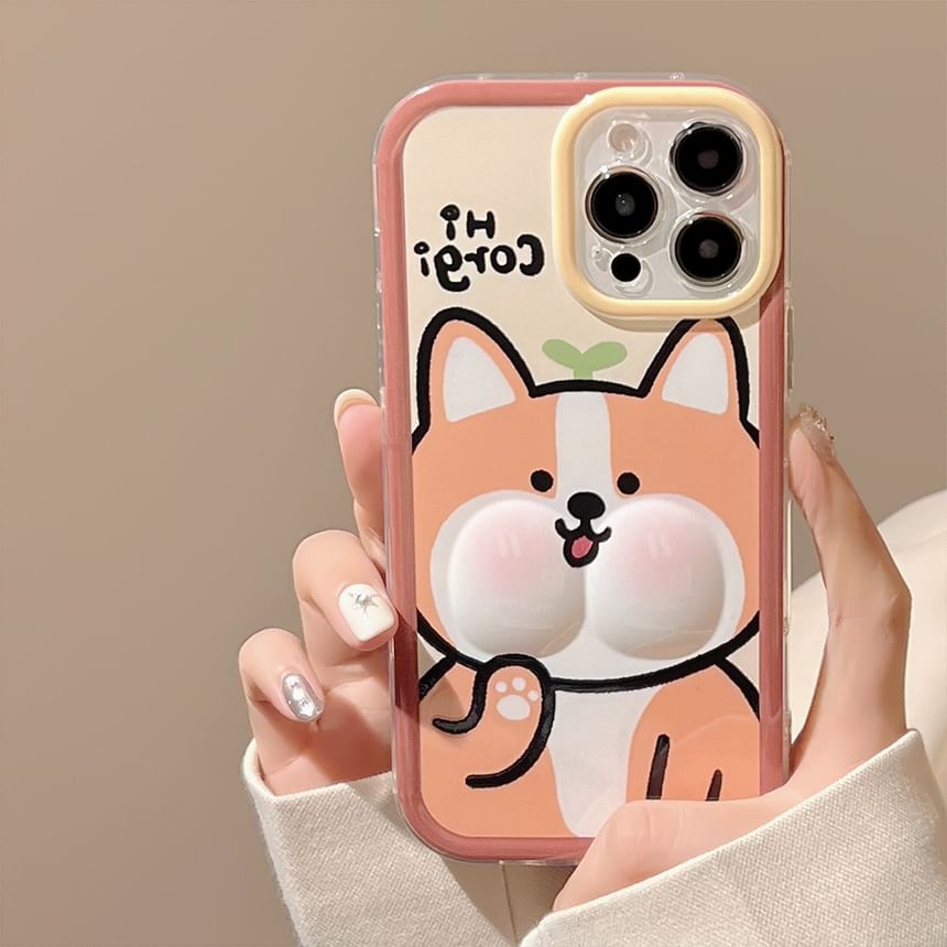 kloudkase - Hondenhoesje - iPhone 16 Pro Max / 16 Pro / 16 Plus / 16 / 15 Pro Max / 15 Pro / 15 Plus / 15 / 14 Pro Max / 14 Pro / 14 Plus / 14 / 13 Pro Max / 13 Pro / 13 / 13 Mini