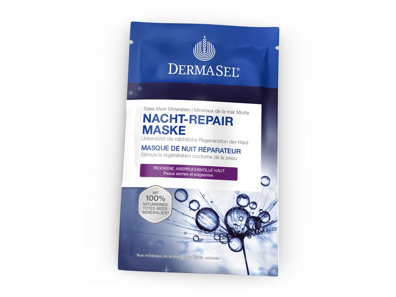 DermaSel Gesichtsmaske Nacht Repair Maske 12 ml Regeneration der Haut über Nacht