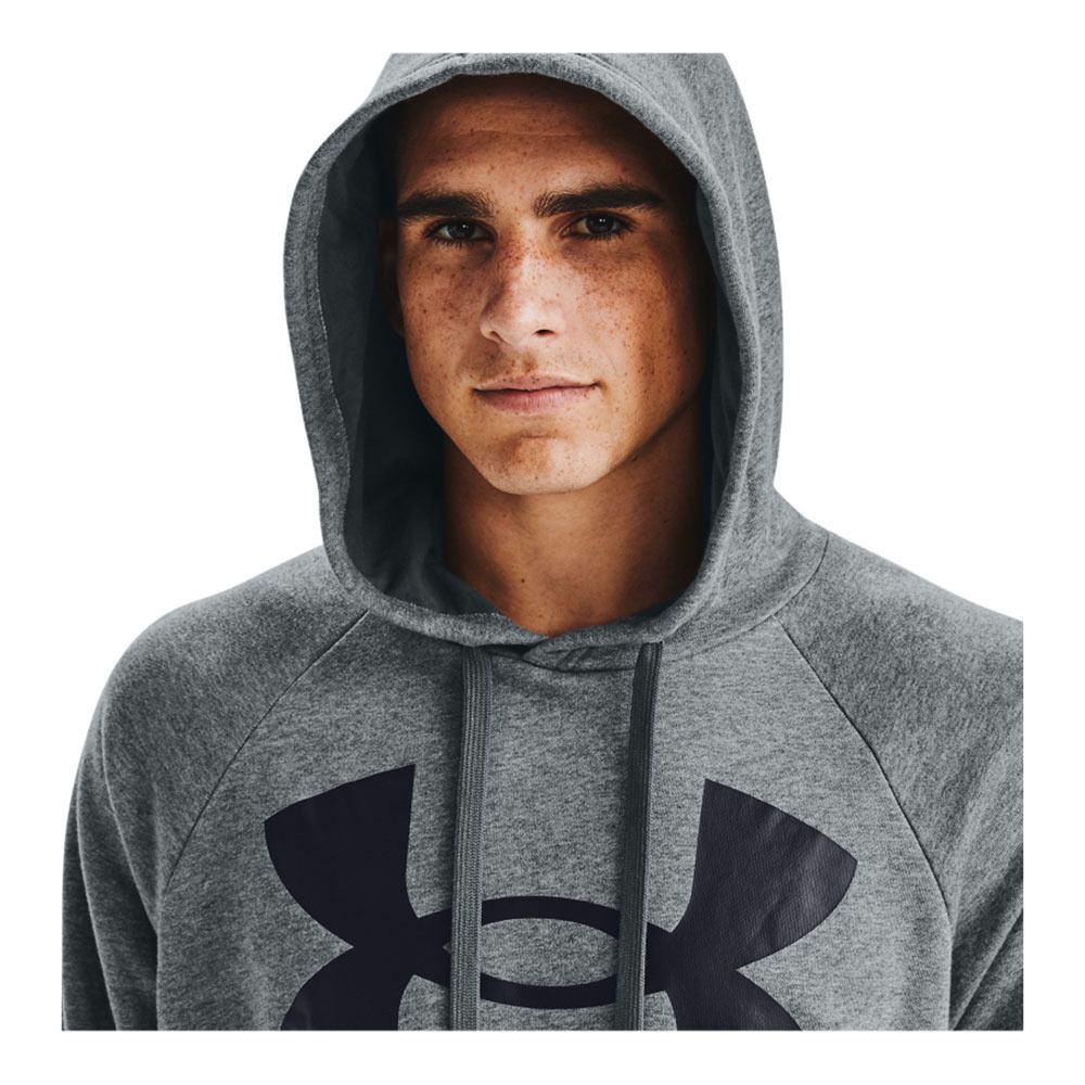 Under Armour RIVAL FLEECE BIG LOGO - Sweat Homme gris