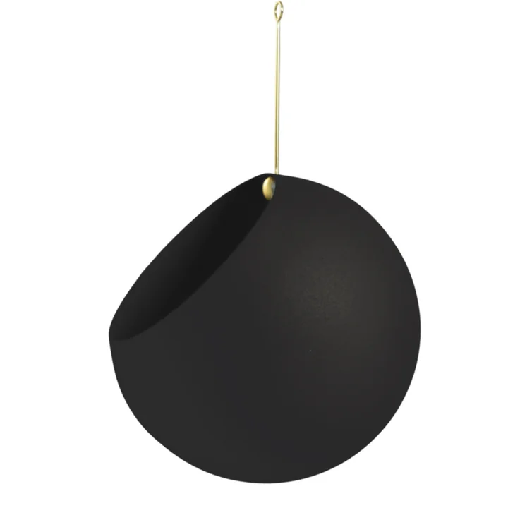 AYTM - Globe Hängeblumentopf, Ø 21 cm, schwarz