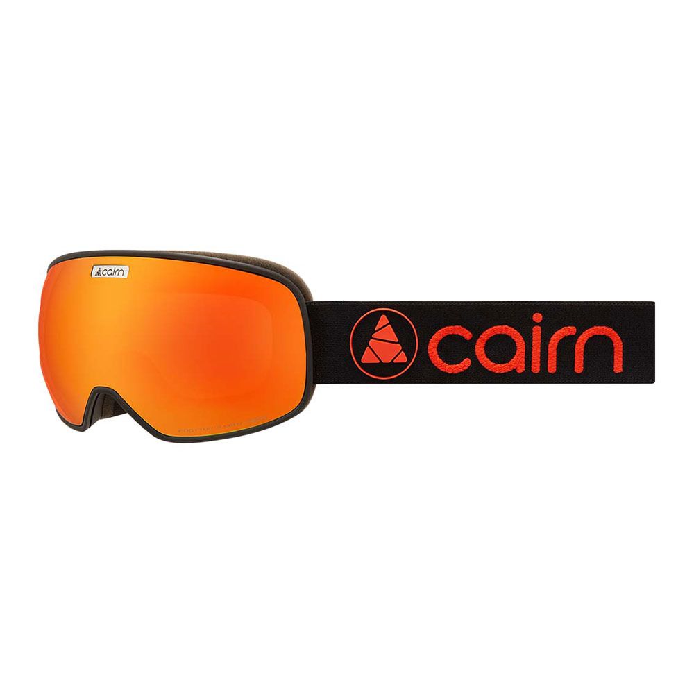 Cairn MAGNETIK - Masque ski + écran supplémentaire Homme mat black orange/orange