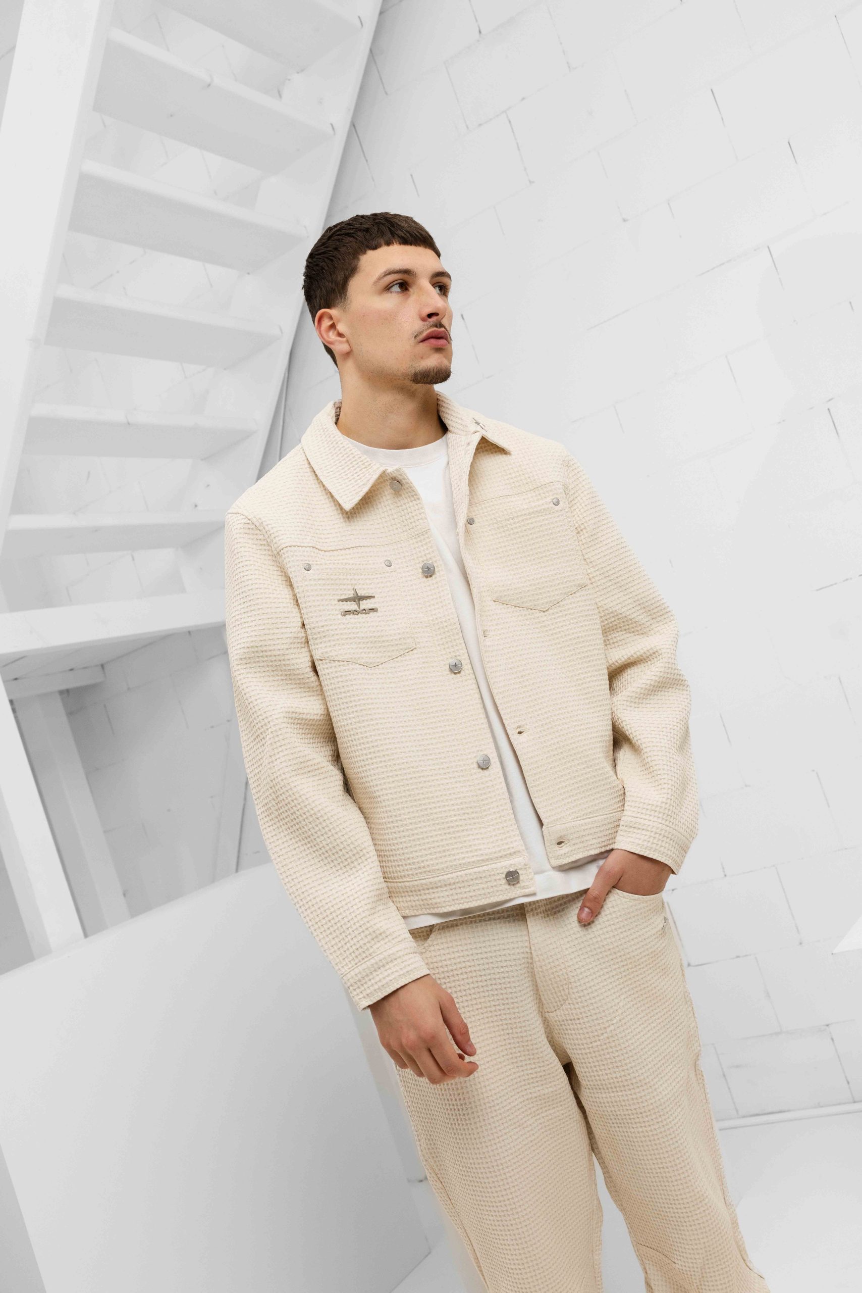 Project X Paris Honeycomb Set Heren Beige