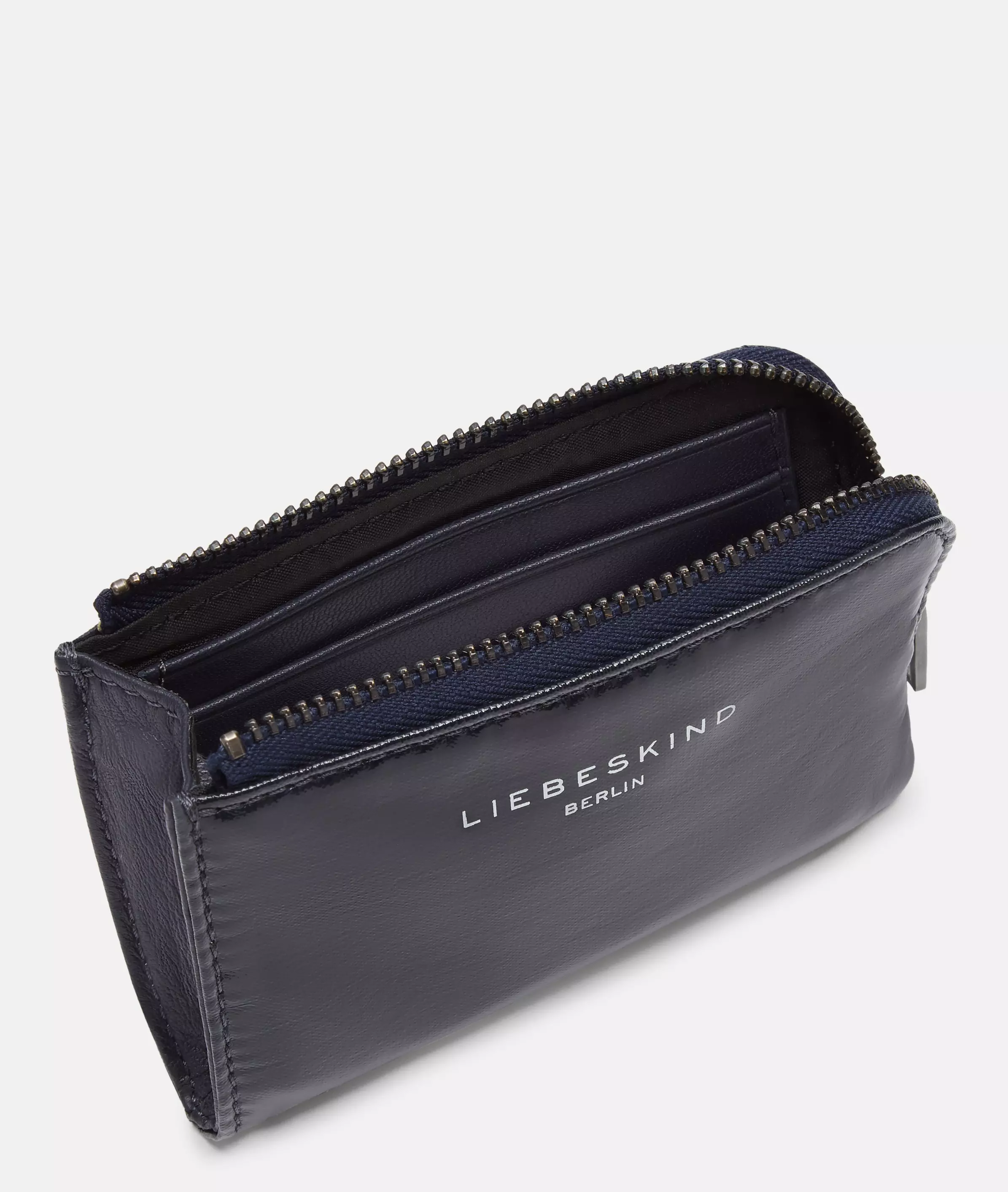 Leni purse XS Mini wallet made of cotton with a patent finish