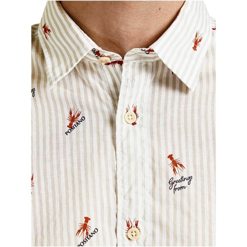 Jack & Jones - CAMISA MANGA CORTA BEIGE HOMBRE JACK & JONES 12207427 6887