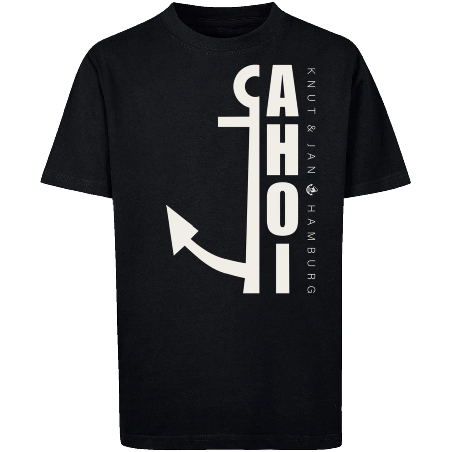 F4NT4STIC T-Shirt Ahoi Anker Crop Knut & Jan Hamburg schwarz