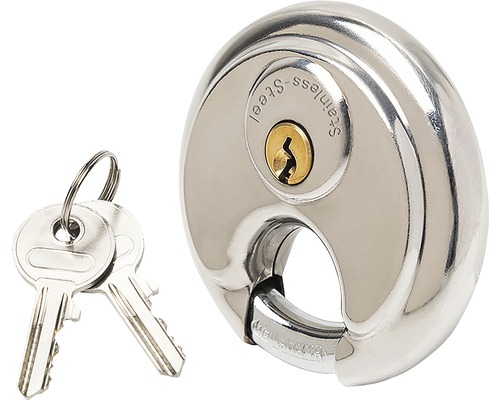 RVS hangslot 70 mm inclusief 2 sleutels