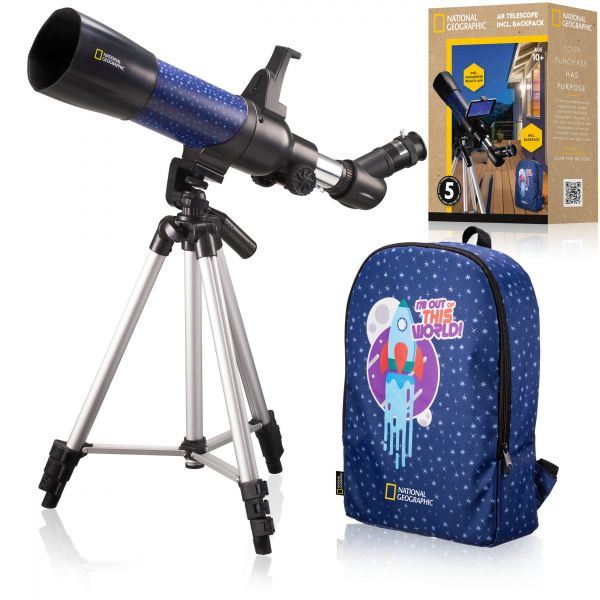 National Geographic Bresser Telescópio 70/400 com Bolsa de Viagem Blue