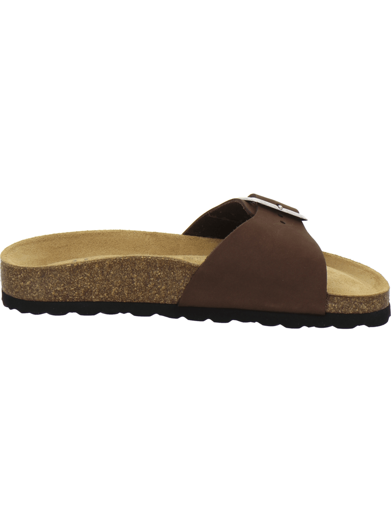 modische Pantoletten Damen mocca