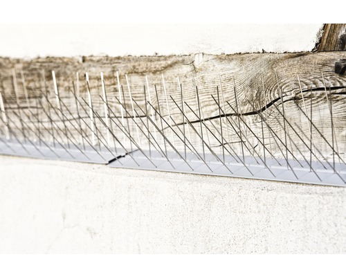 Windhager Spikes duivenafweermiddel, vogel- en duivenafweermiddel Classic, 60 cm lang x 5,8 cm, 24 aluminium spikes