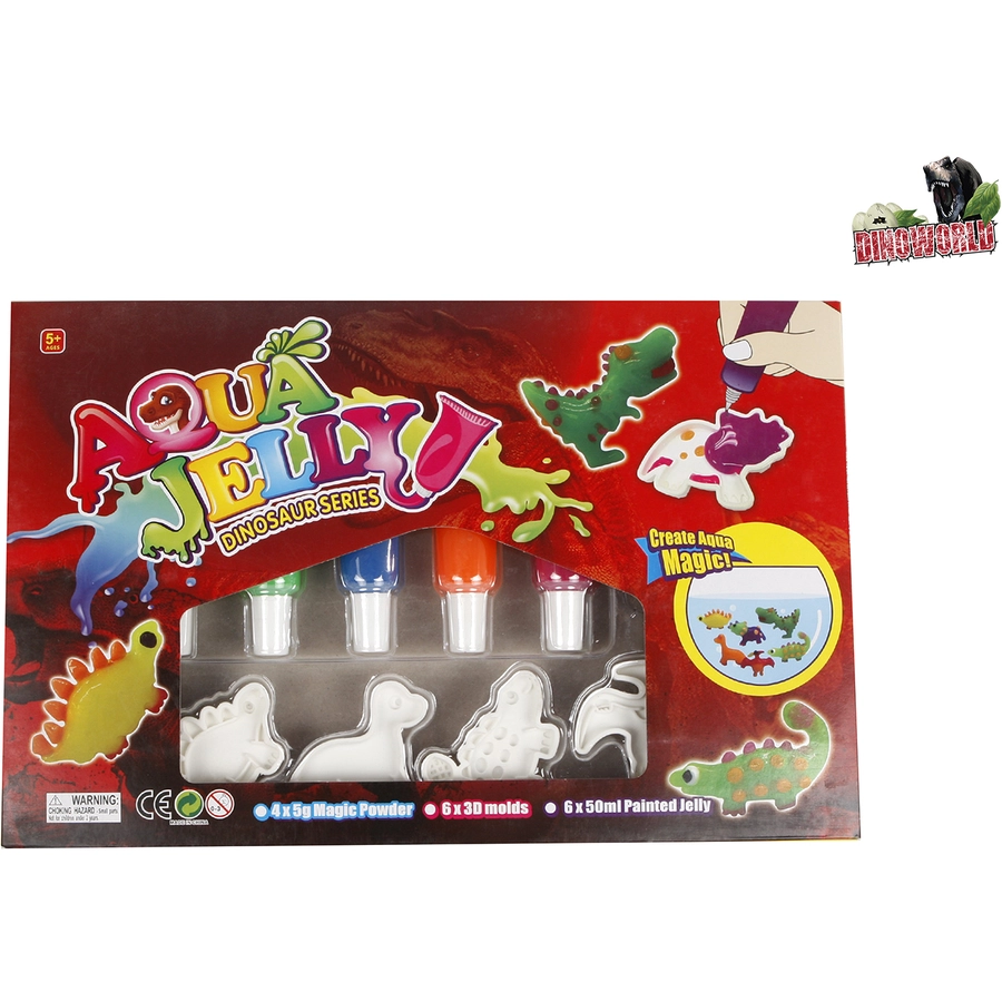Kids Globe Farming DinoWorld 3D Aqua Gel Rot Rot