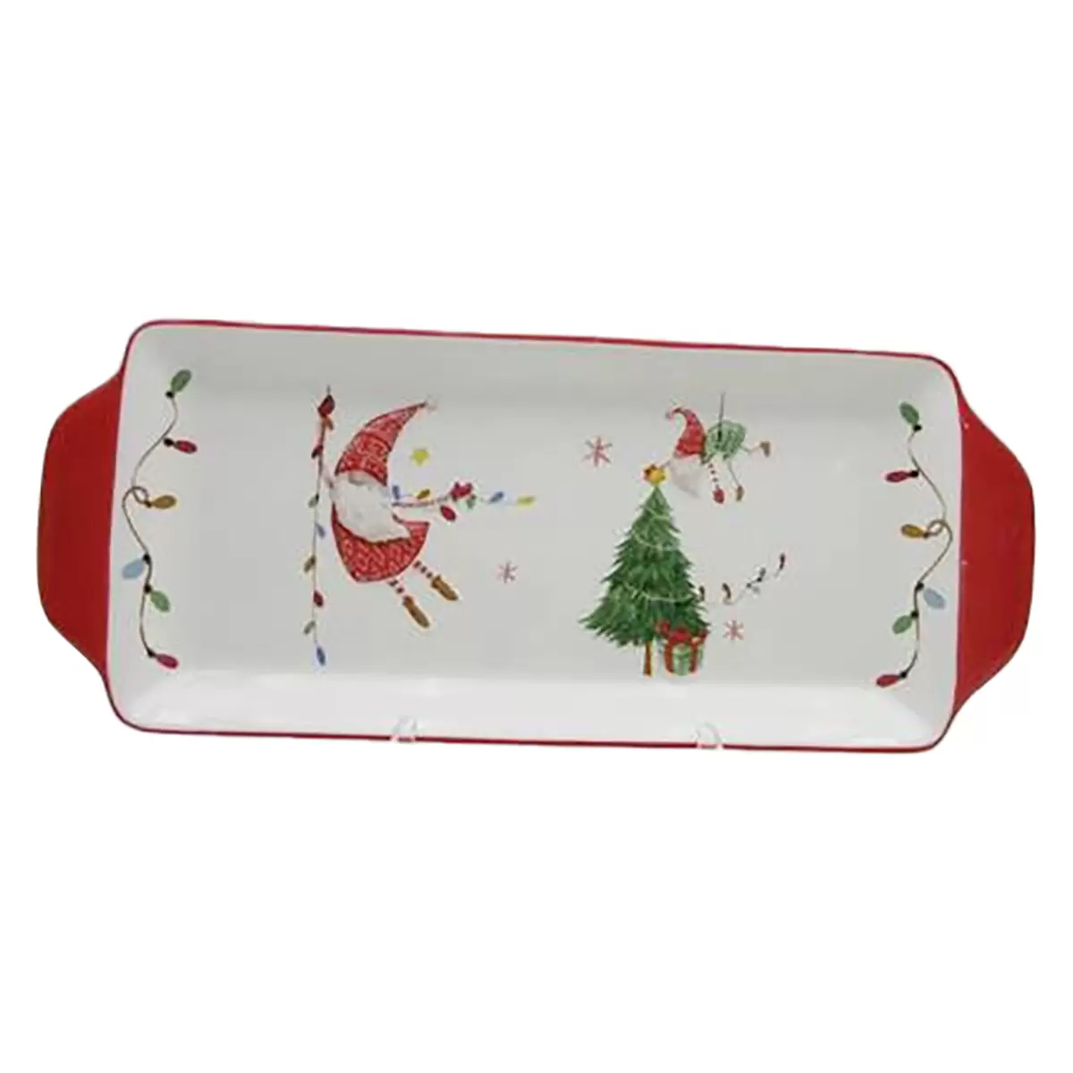 Weihnachts-Snackteller Luca Bessoni grün,rot,weiss