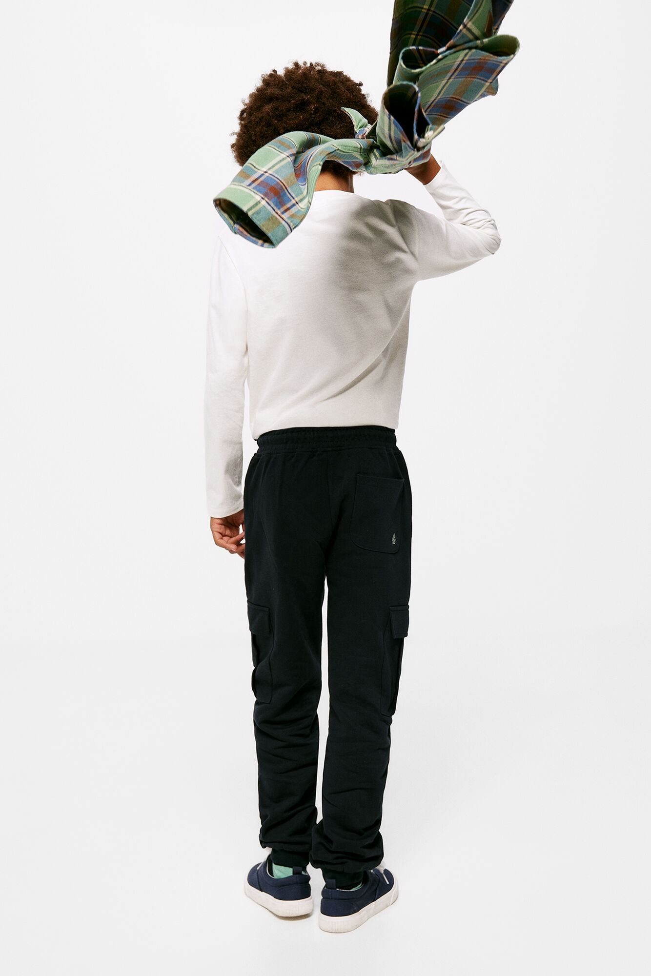 Calça jogger cargo para meninos