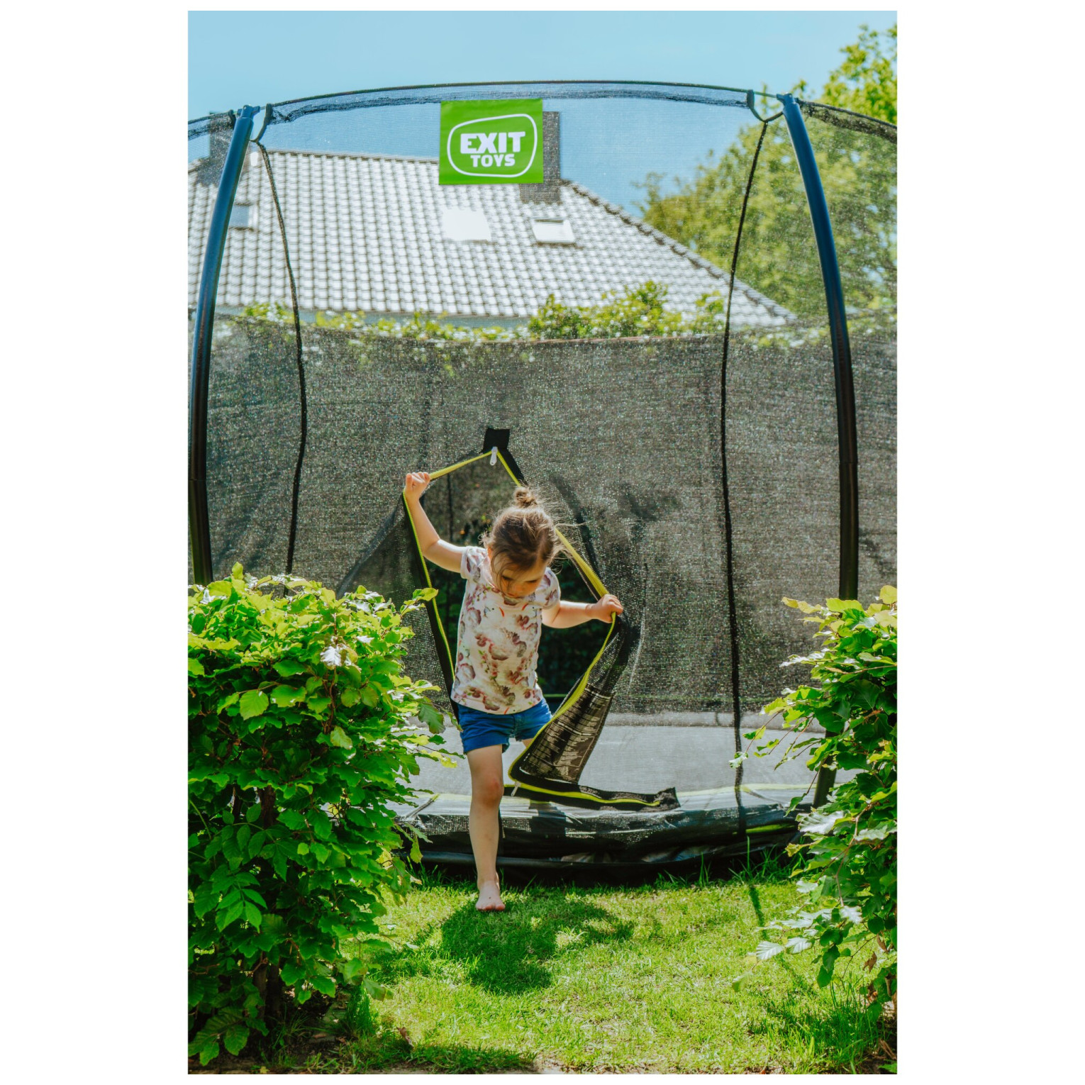 EXIT Silhouette inground trampoline ø366cm met veiligheidsn