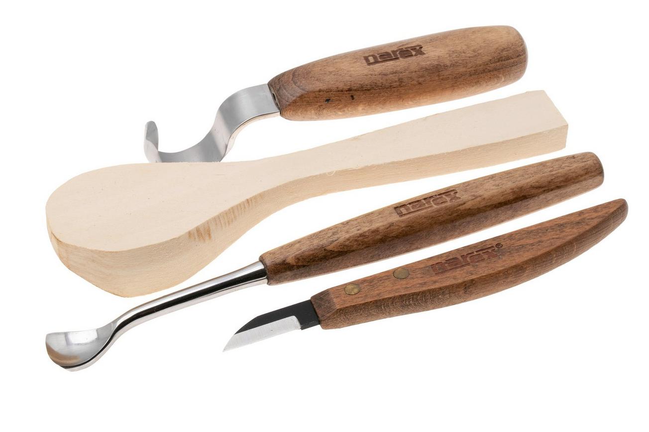 Narex Start Spoon Carving Set 869800, lepelhoutsnijset, 4-delig