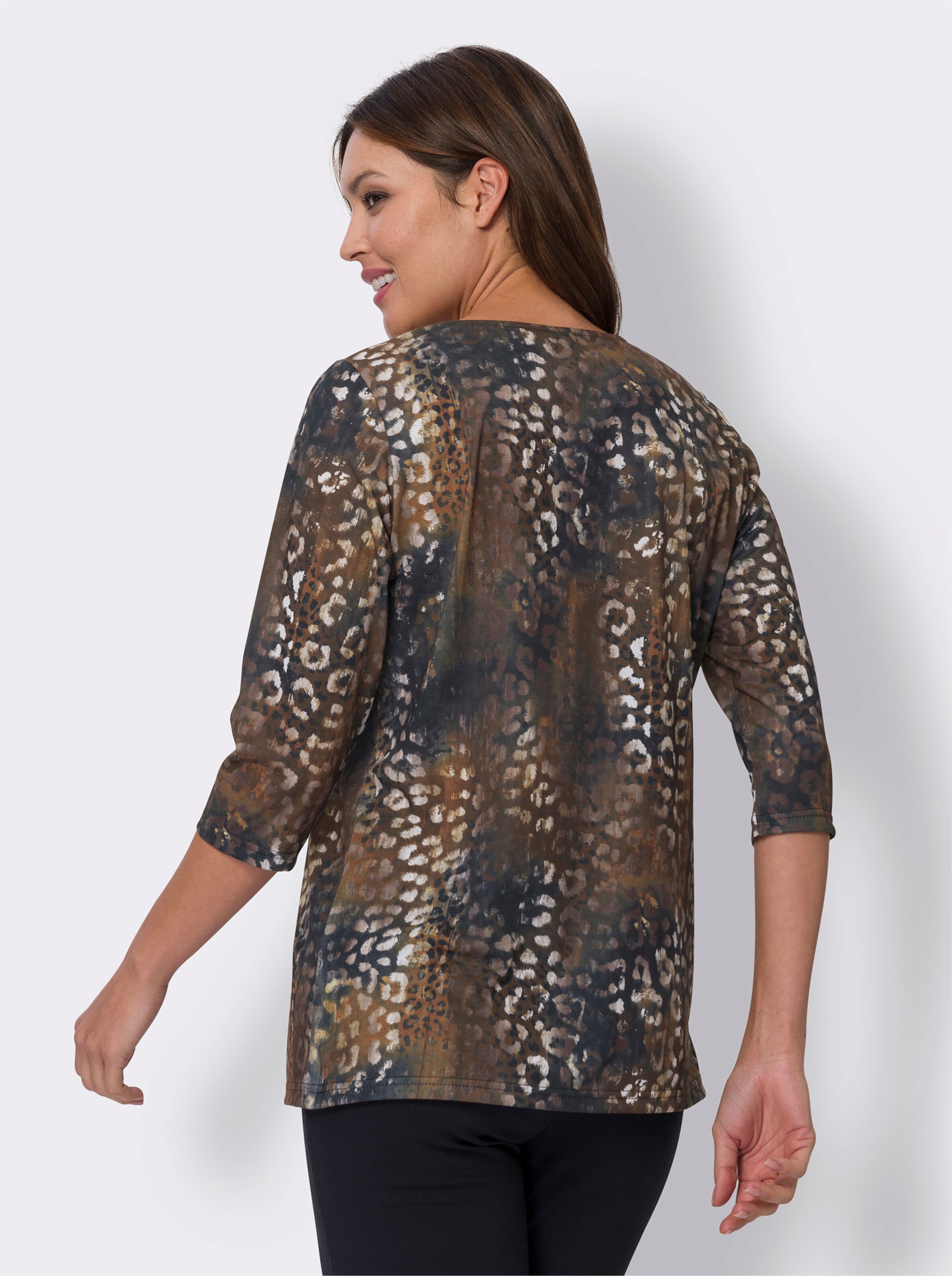 Longshirt im Animal-Print
