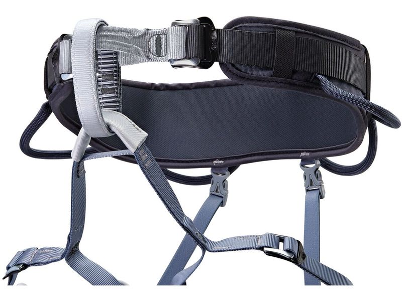 Petzl Klettergurt Corax Harness, Dunkelgrau, Grösse: 1 Vielseitiger, verstellbarer Klettergurt zum Sportklettern und Bergsteigen