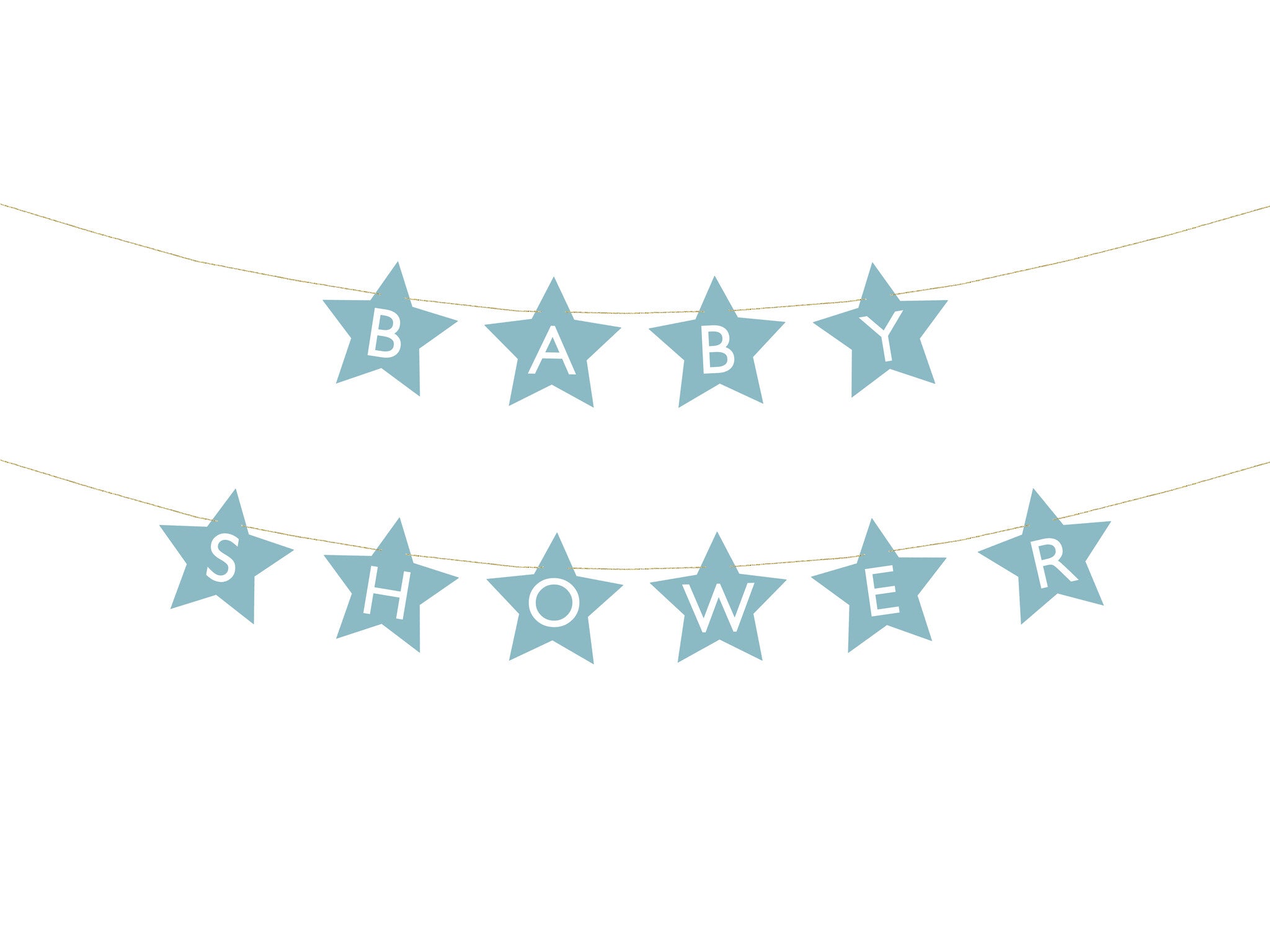 Blauwe Slinger Baby Shower Sterren 3m