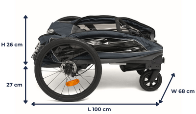 Beemoo Sporty Trail Sykkelvogn, Deep Blue