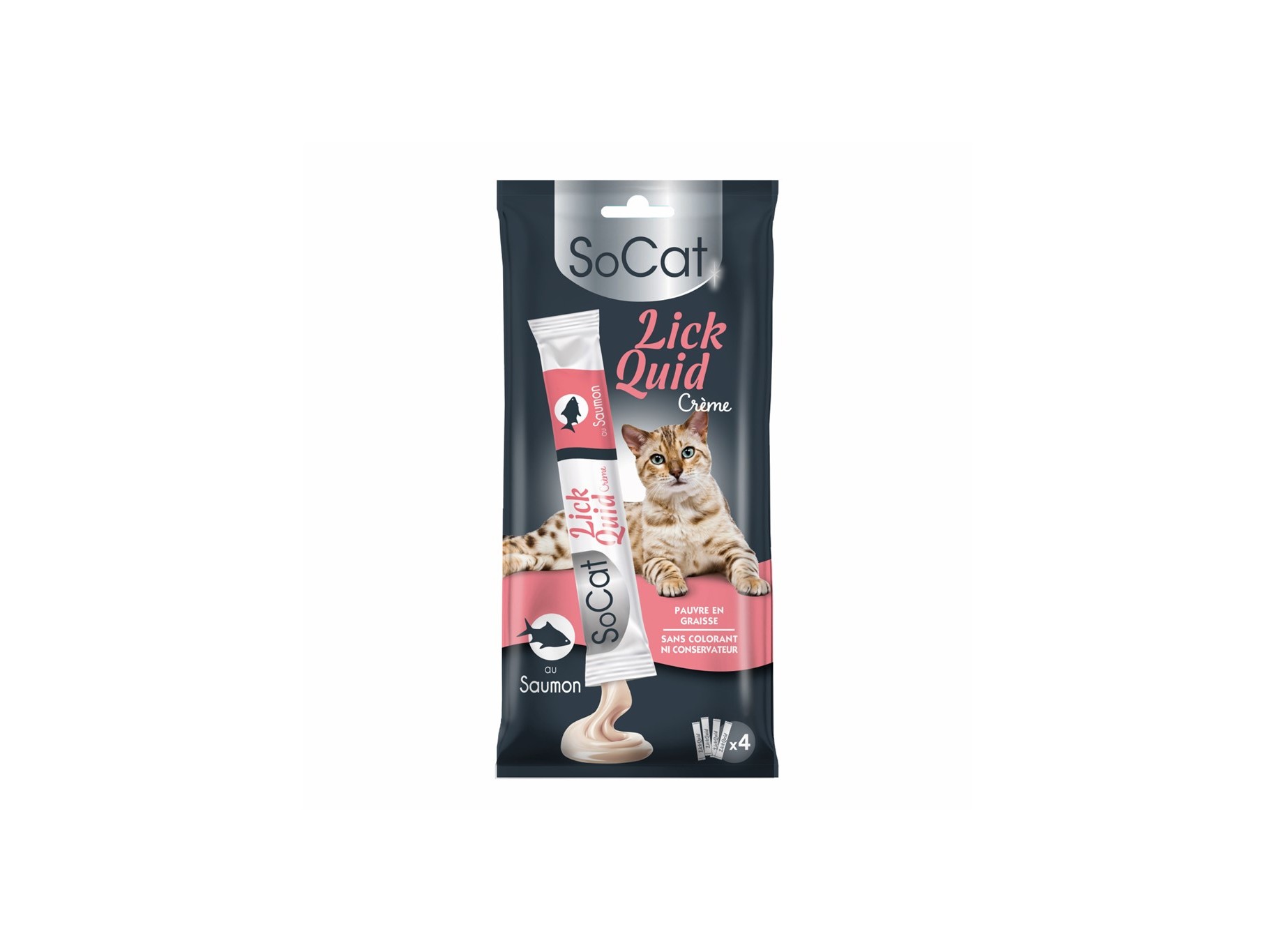 SNACK LÍQUIDO GATO RIGA SO CAT SALMÃO 4UN