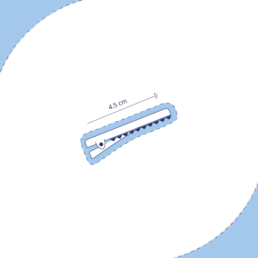 Barrette Ruban Lin Pailleté