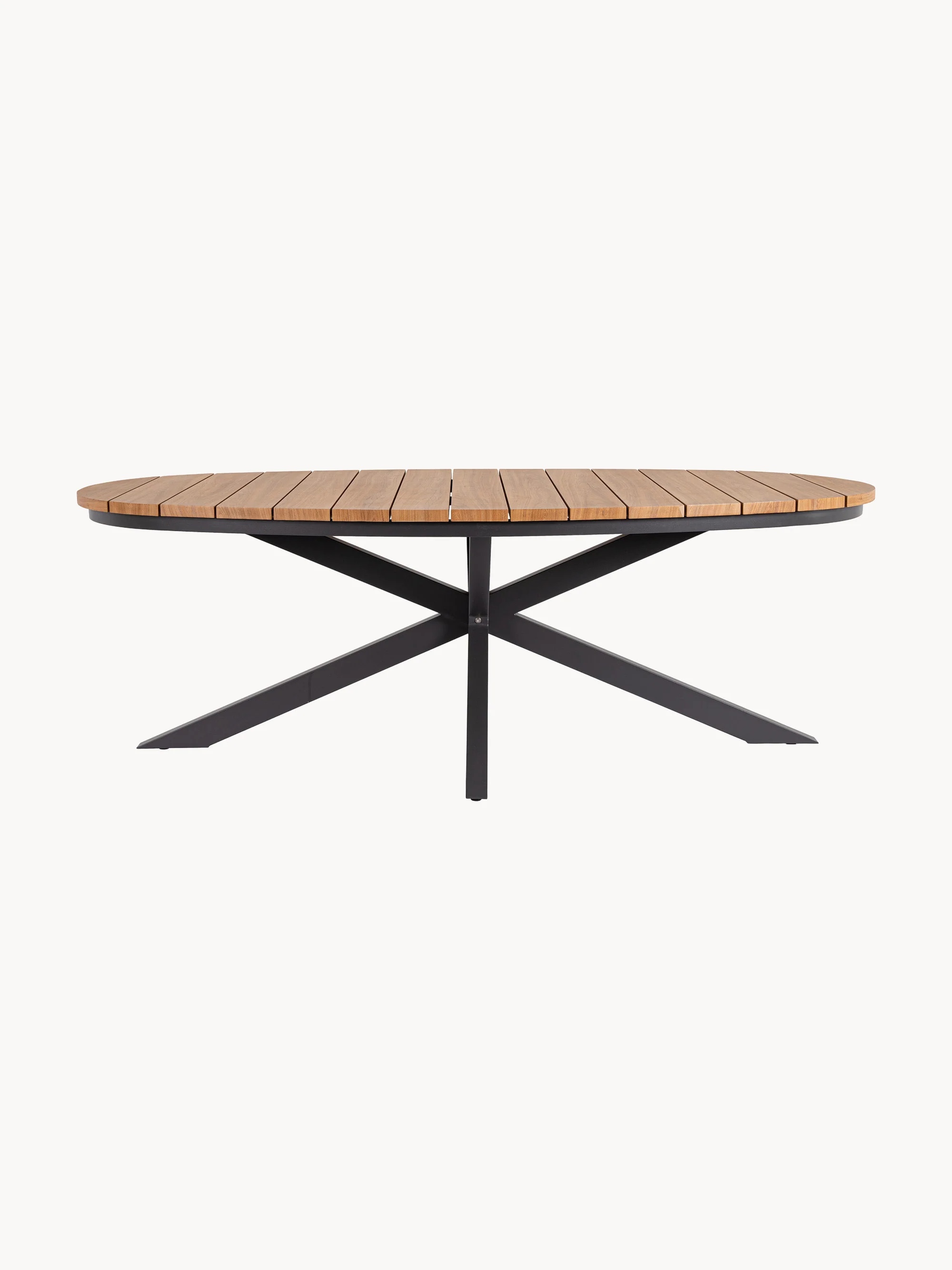 Ovale tuintafel Zelmar, 218 x 115 cm