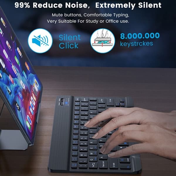 Universal Bluetooth Tablet Keyboard Case For Samsung Galaxy Tab S9 FE 10.9″