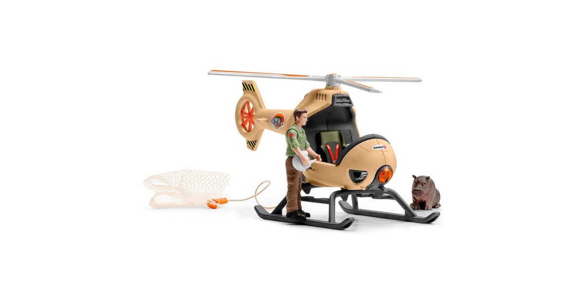 SchleichWild Life - Helikopter dierenredding speelfiguur