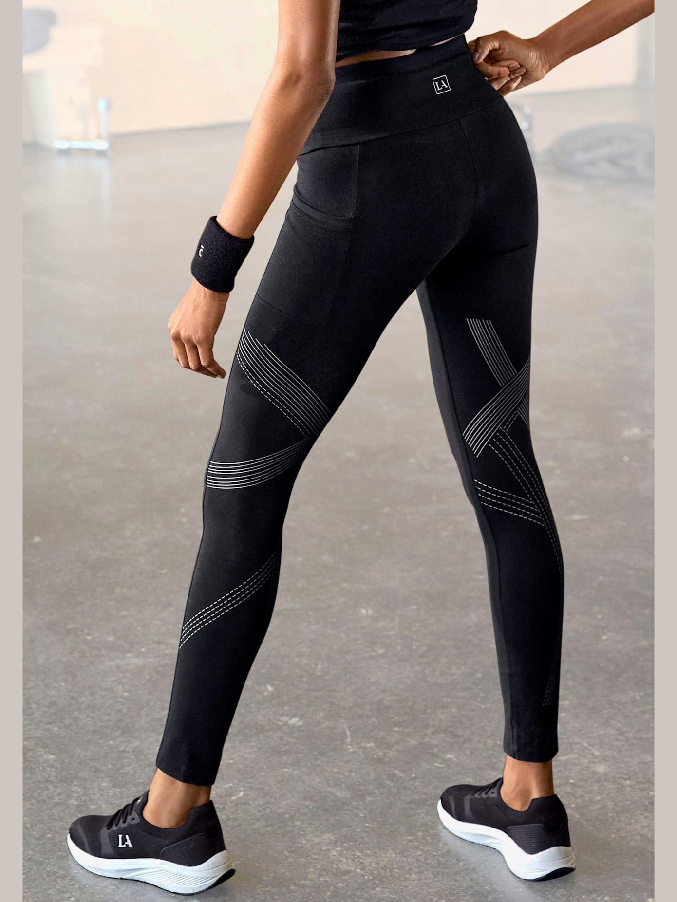 Legging avec imprimé réflecteur optique