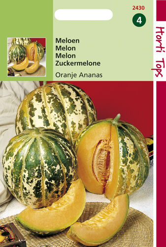Hortitops Meloen Citrullus lanatus Oranje Ananas - Fruitzaden