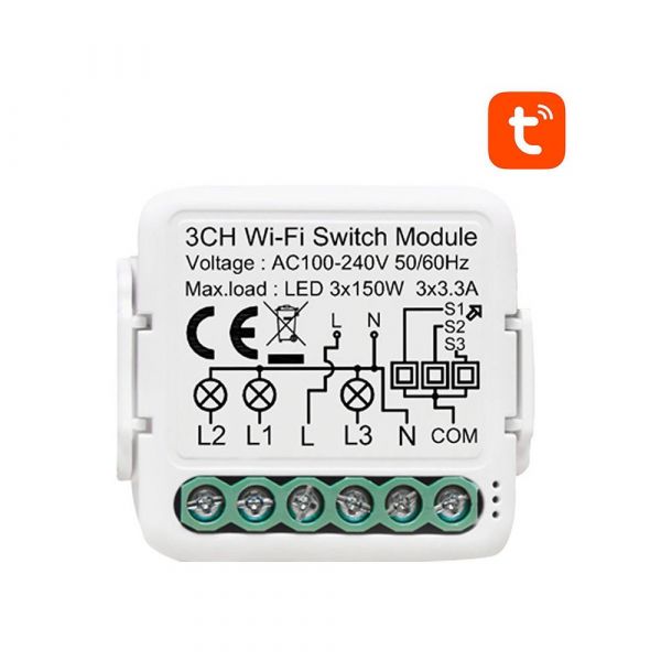 AVATTO Relé Smart Switch N-WSM01-3