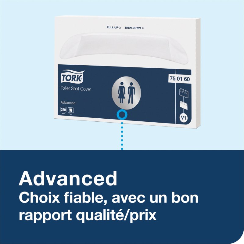 Distributeur couvre abattant hygiènique WC Tork v1 ABS blanc