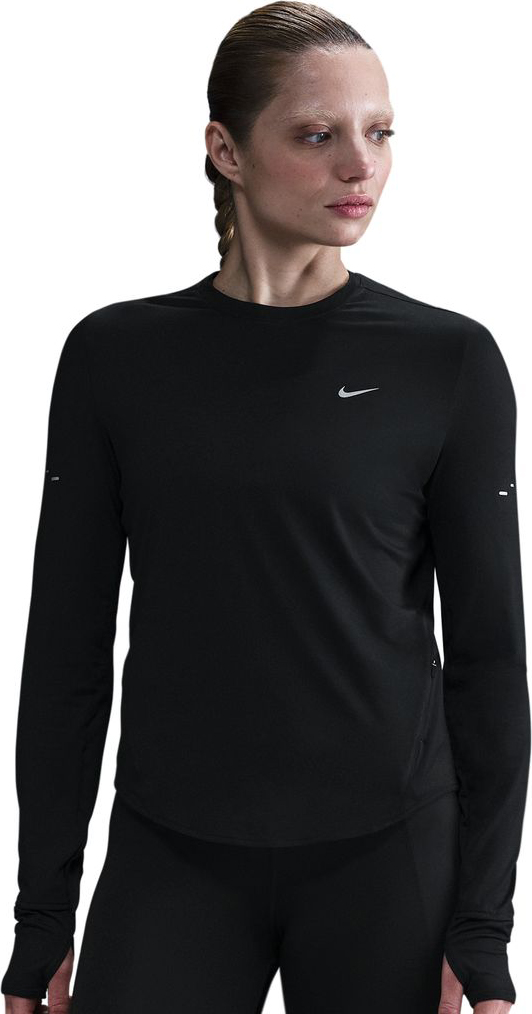 Swift Dri-FIT UV LS Crew Dame 010/Black/Reflective Silver