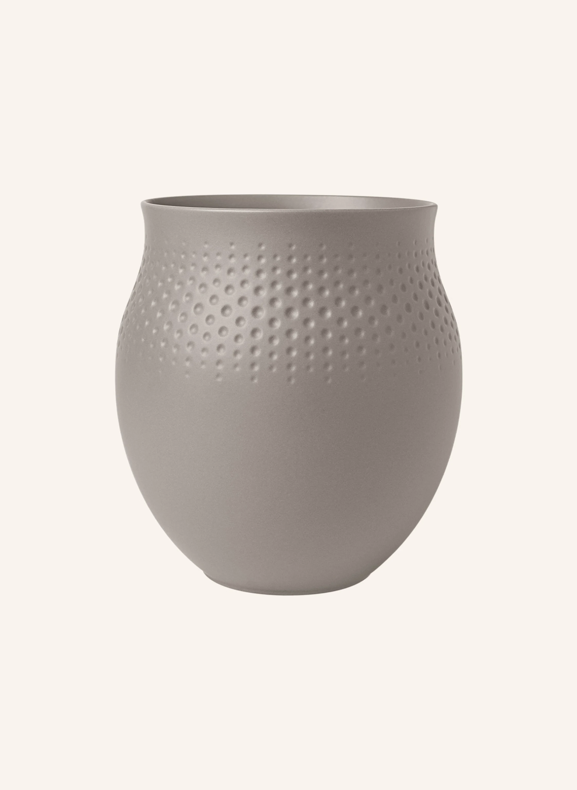 Villeroy & Boch Vase Perle groß MANUFACTURE COLLIER TAUPE