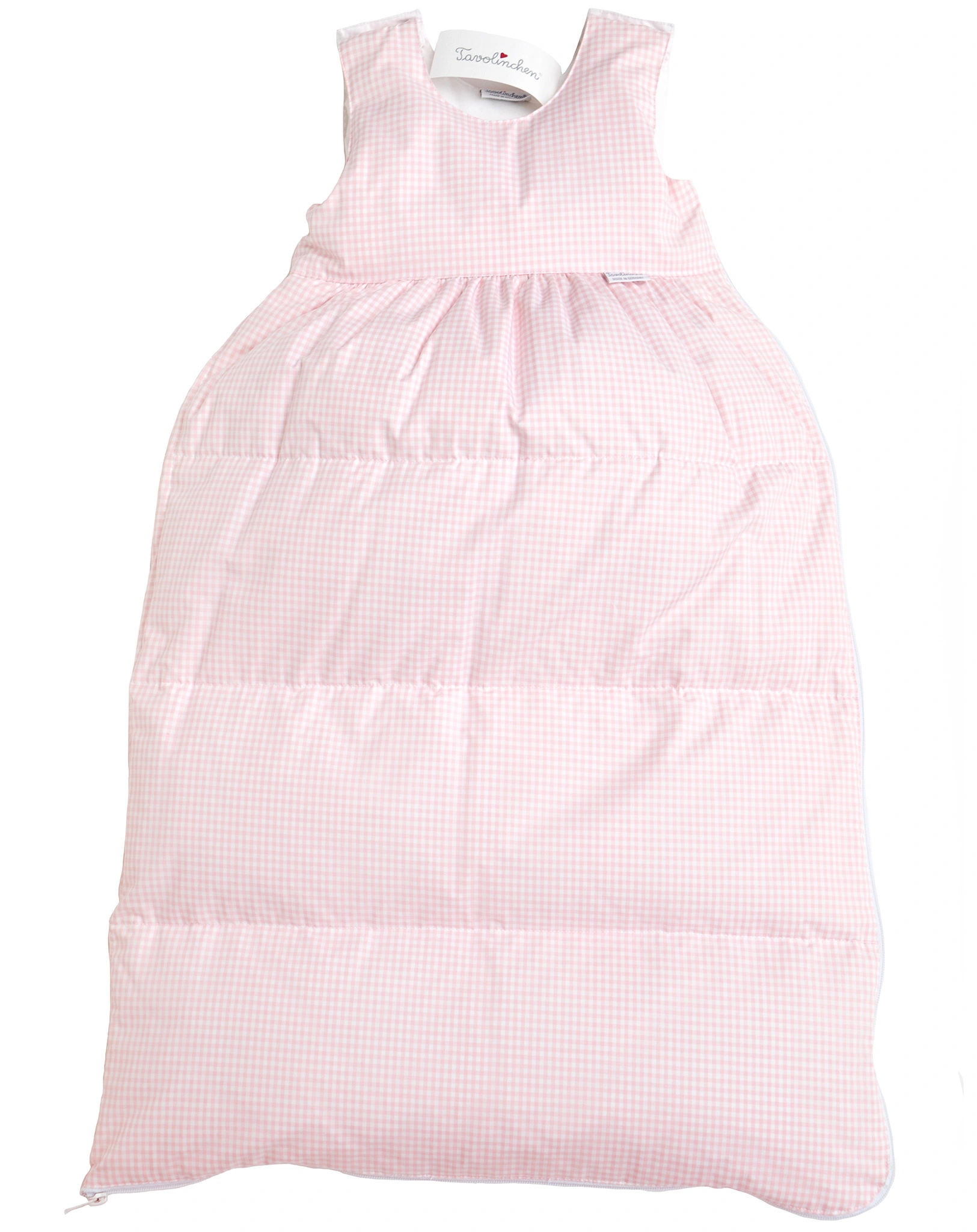 Daunen-Schlafsack TAVOLINCHEN MINI kariert in rosa