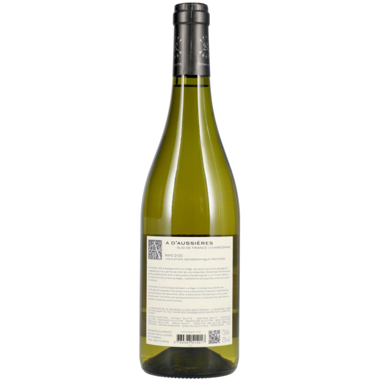 Corbières Barons de Rothschild Chardonnay A d'Aussières Blanc -75cl