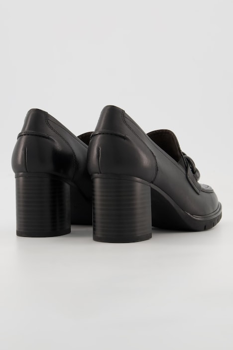 Tamaris Comfort Leder-Loafer, Wechselfußbett, recycelt