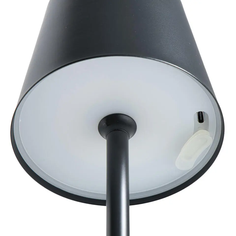 Tafellamp Lev grijs USB LED