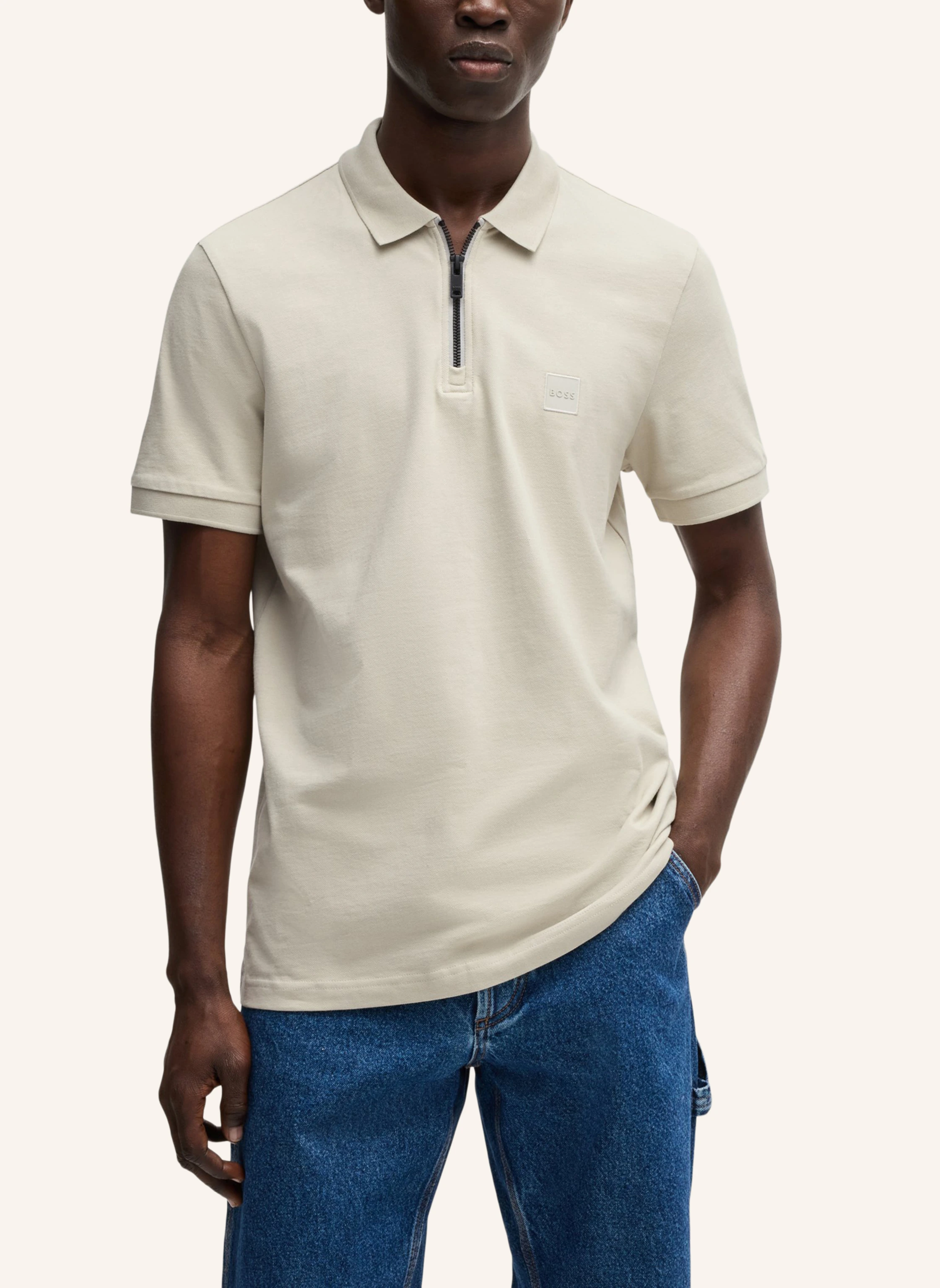 BOSS Poloshirt PASSERZIP Slim Fit