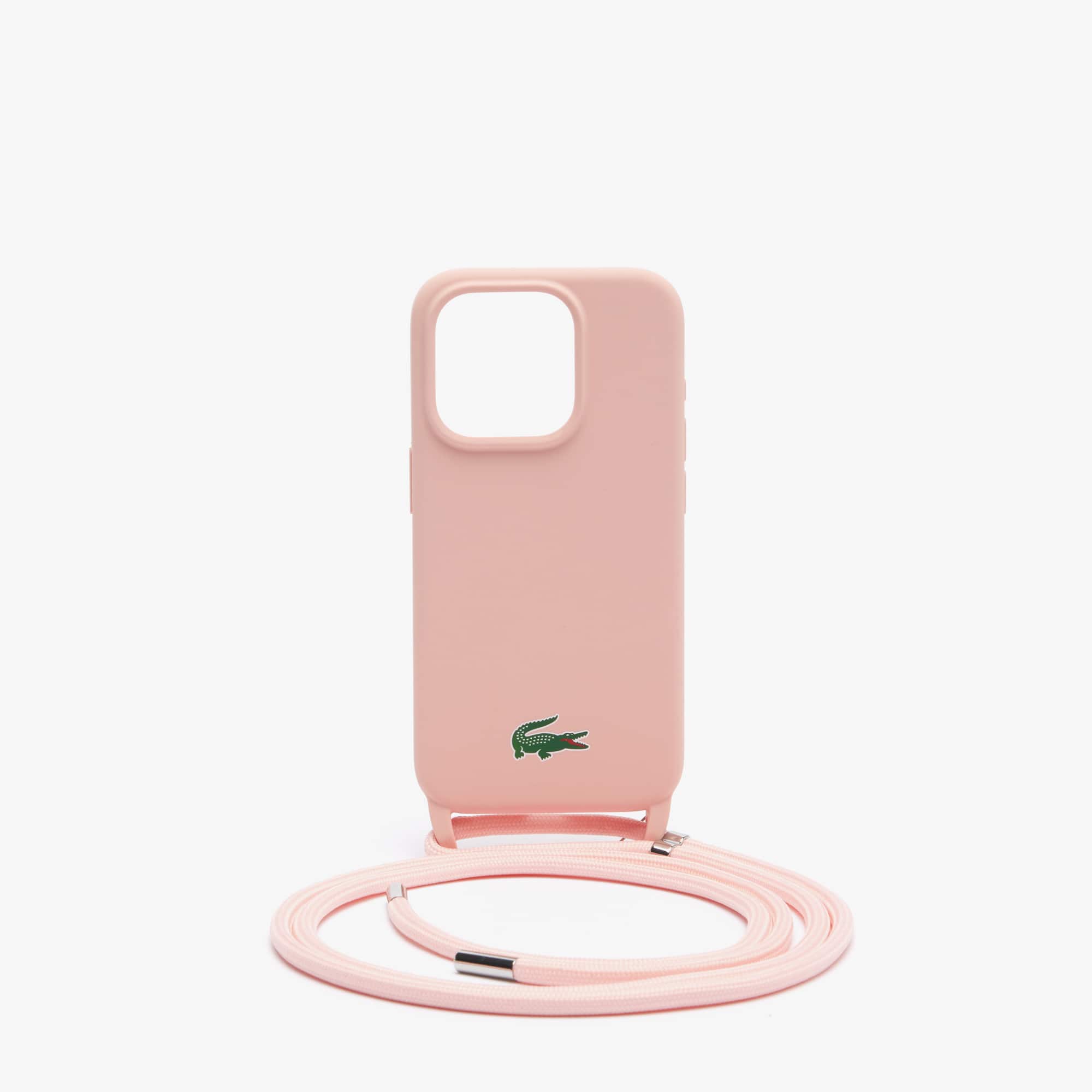 Coque iPhone 15 Pro avec imprimé crocodile Coques iPhone - Rose - Lacoste - Unisex