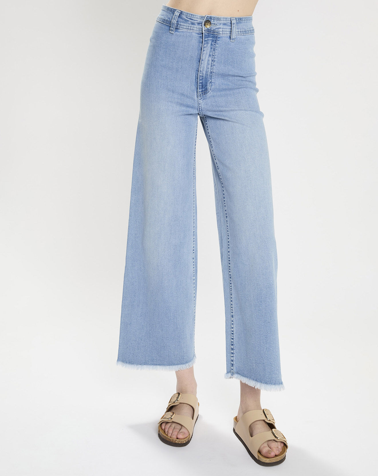 Billabong Jean taille haute 7/8 effilé bleu clair
